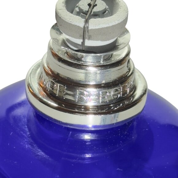 Lampe Berger Paris Blue Glass Fragrance Lamp With Silver Top - Picture 7 of 12